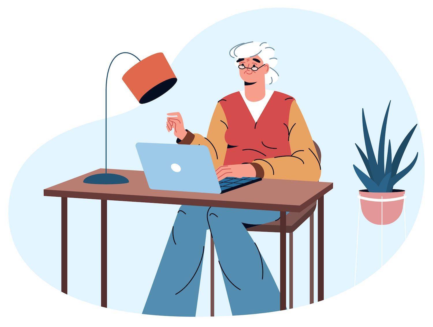 woman doing analytics reporting | Woman doing GA4 reporting